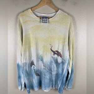 Jungmaven Longsleeve Art Shirt Tie Dye Men’s Large